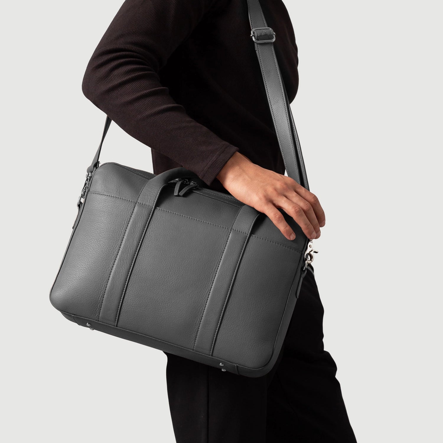 Patent leather briefcase shop