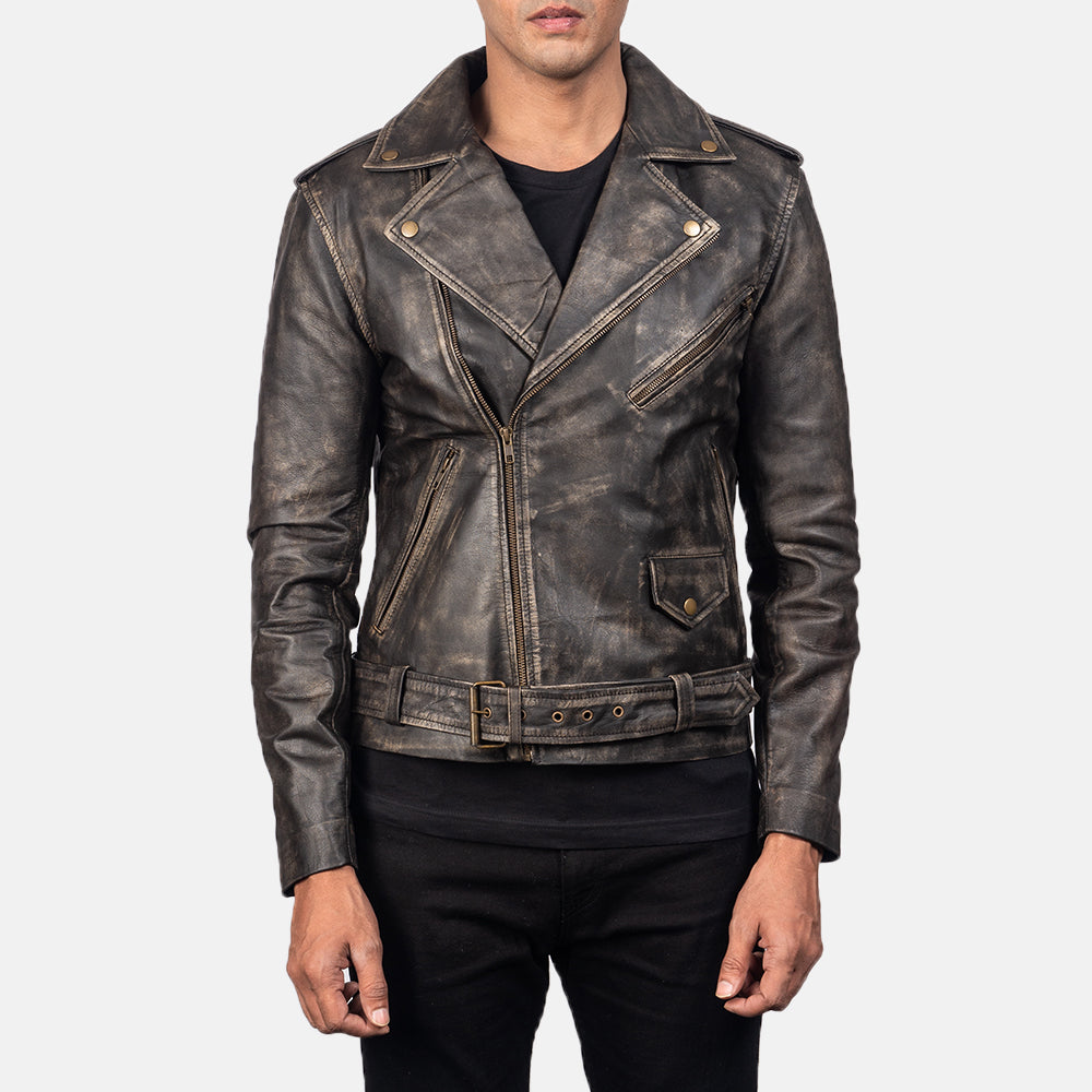 Leather jacket vintage mens 2025