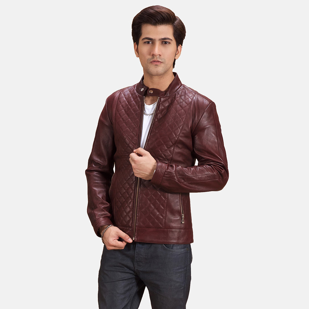 Men s Maroon Leather Jacket Burgundy Leather Jacket The Jacket Maker