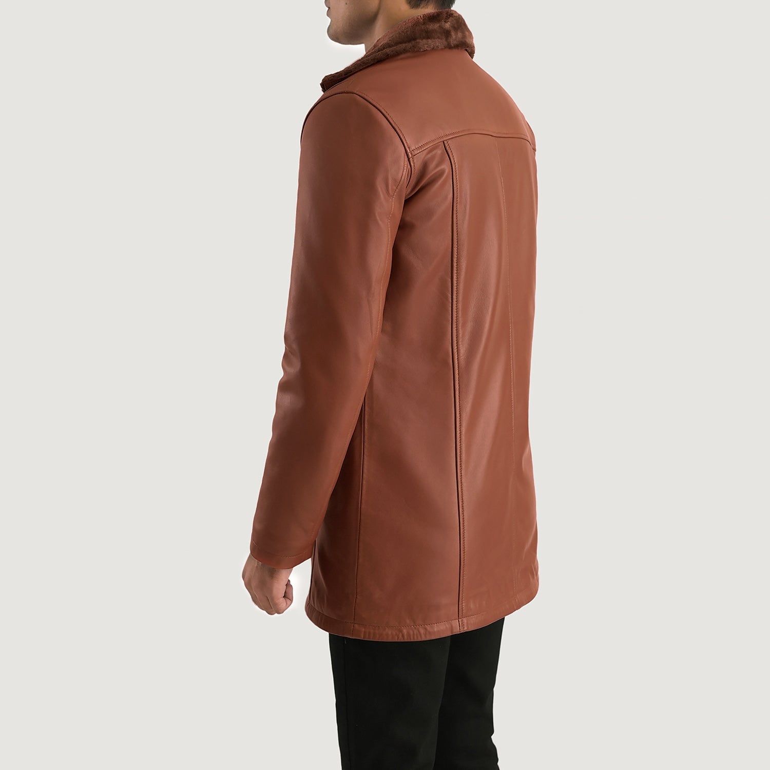 Men's rancher shearling sheepskin coat hotsell