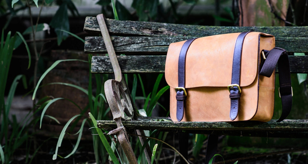 Personalized leather messenger bags shop