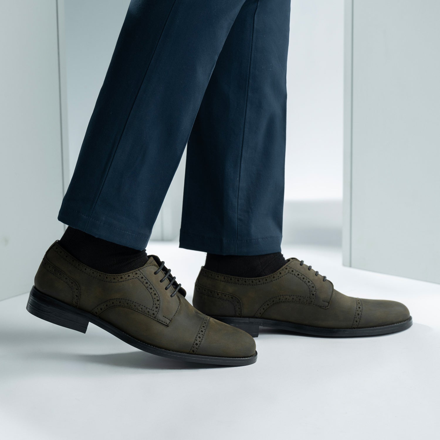 Dirk Brogues Derby Brown Leather Shoes For Men The Jacket Maker