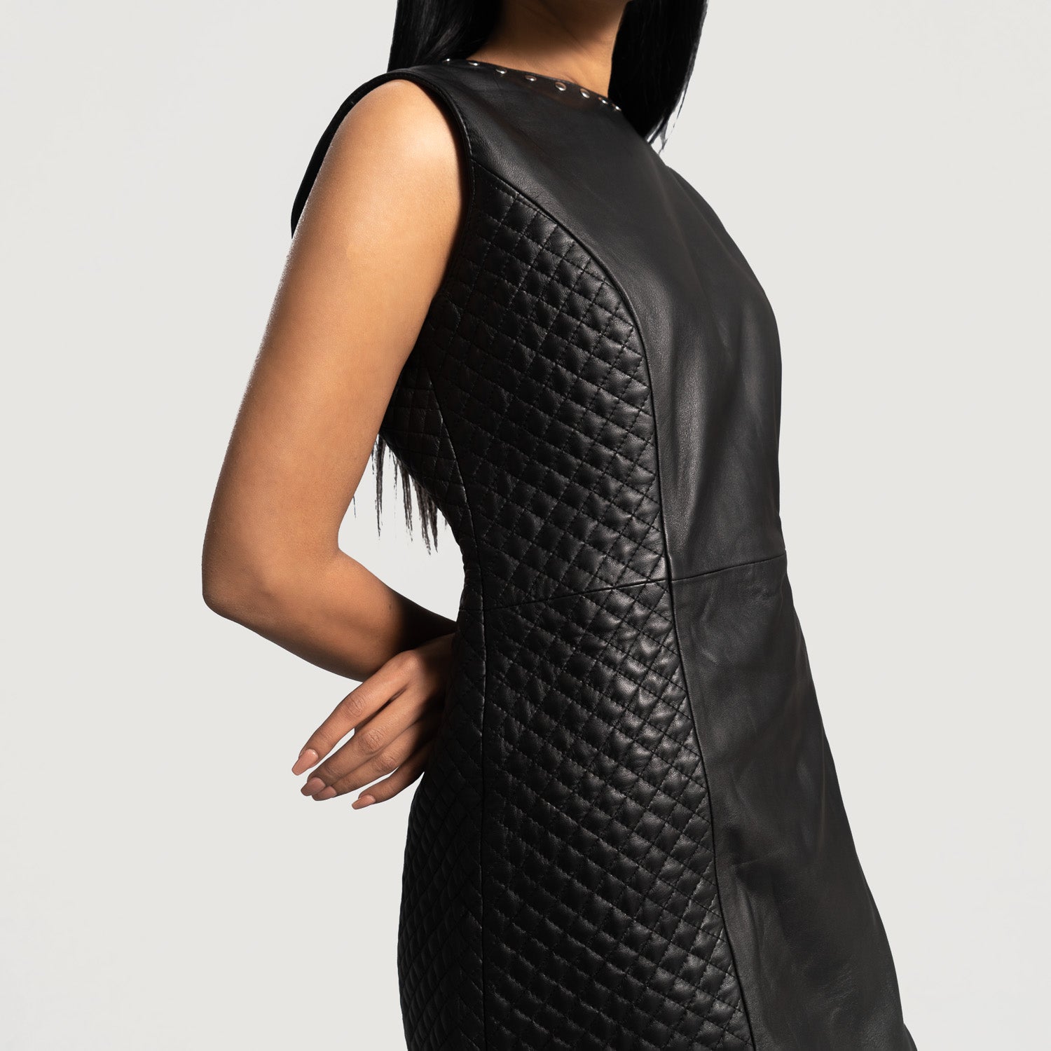 Luxe Black Leather Dress Luxe Black Leather Dress
