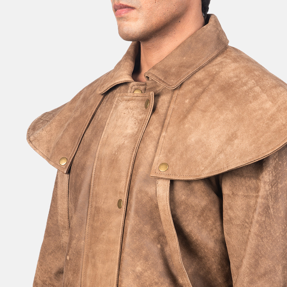 Mens suede duster coat new arrivals