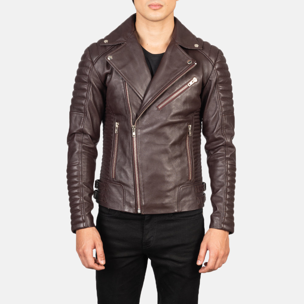 Men s Maroon Leather Jacket Burgundy Leather Jacket The Jacket Maker