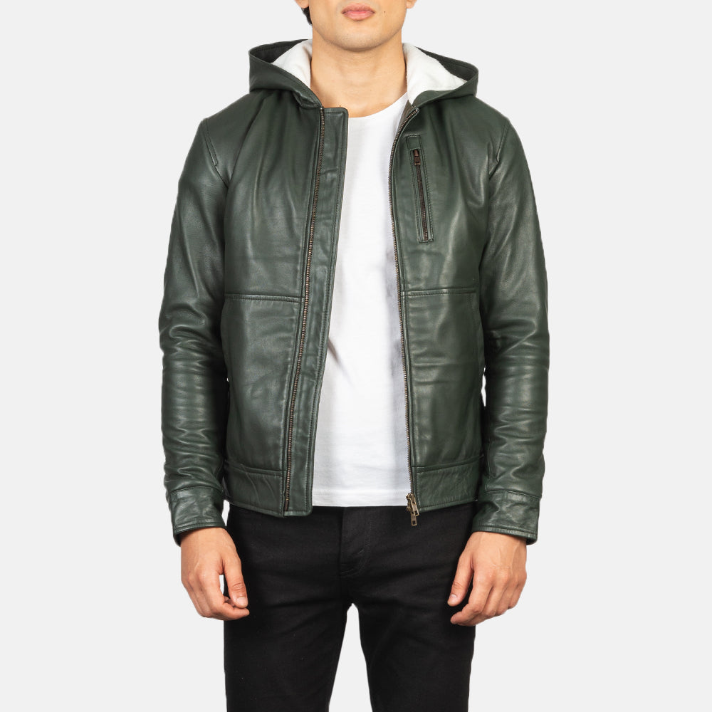 Men s Green Leather Jackets 100 Real Leather The Jacket Maker