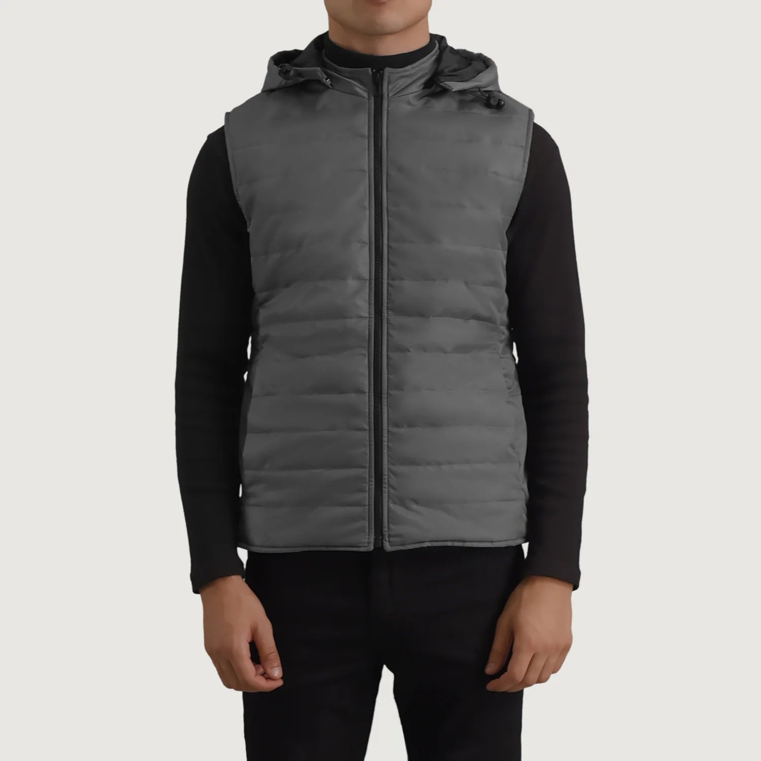 Bubble vest with hood outlet