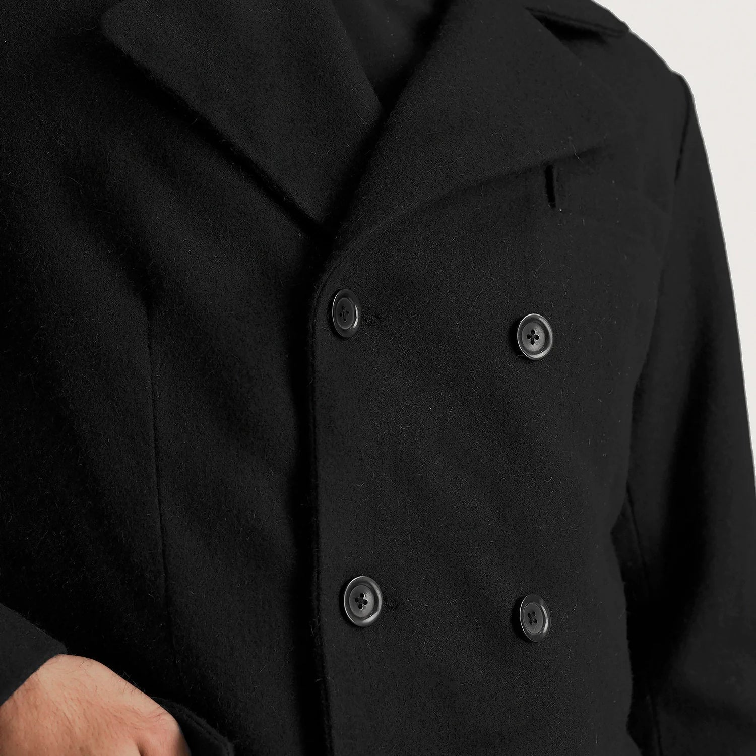Men's wool coat double breasted shop