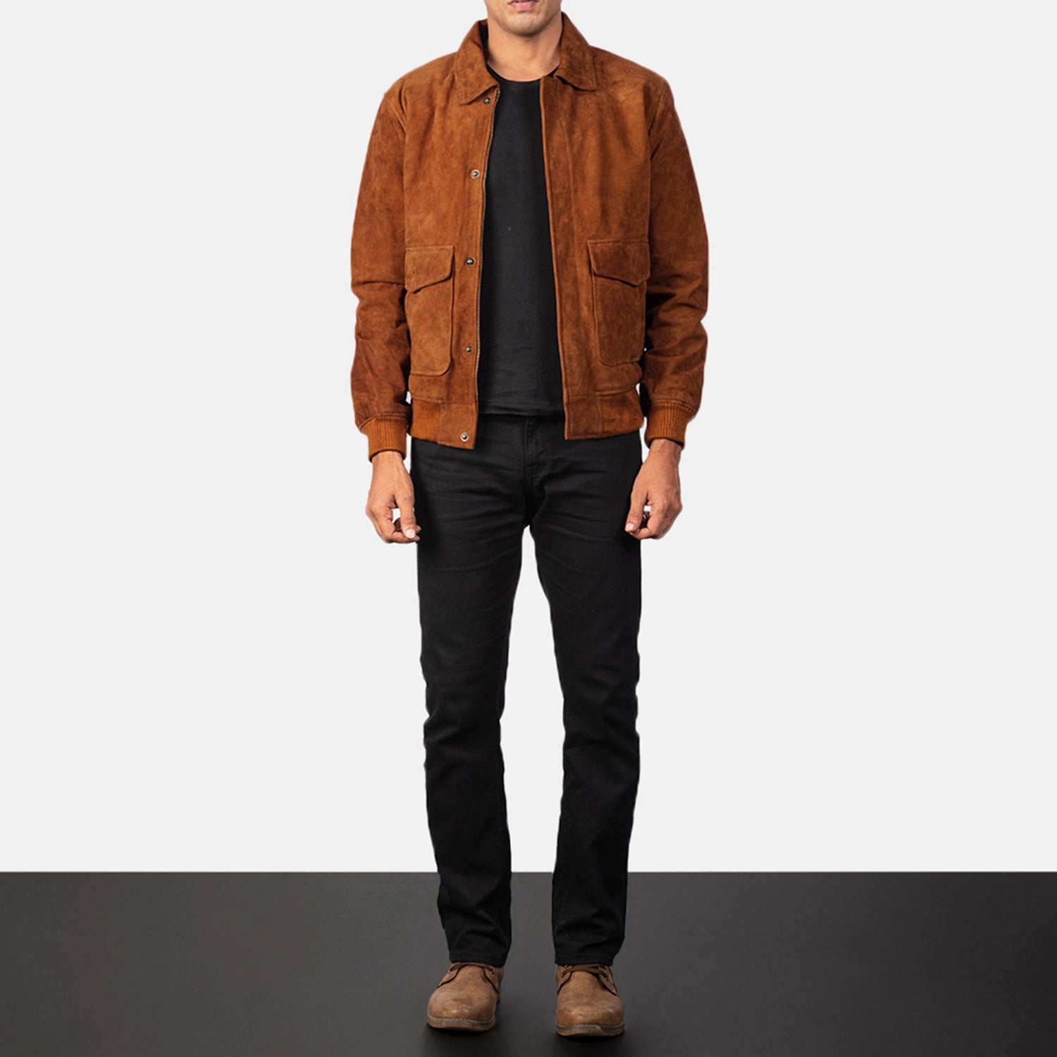 Suede flight jacket outlet