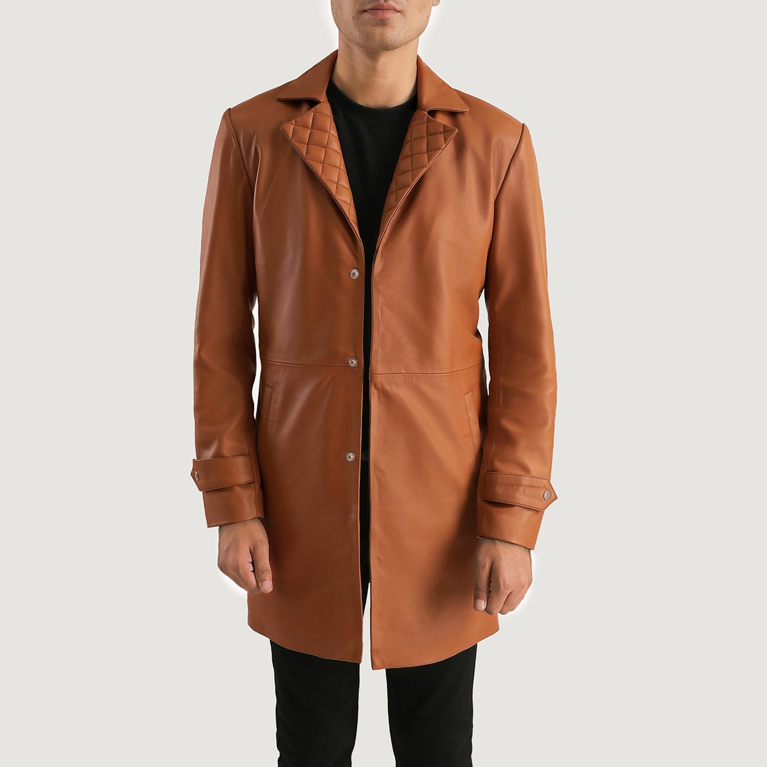 Men s Tan Leather Jackets With Free Shipping Worldwide The Jacket Maker