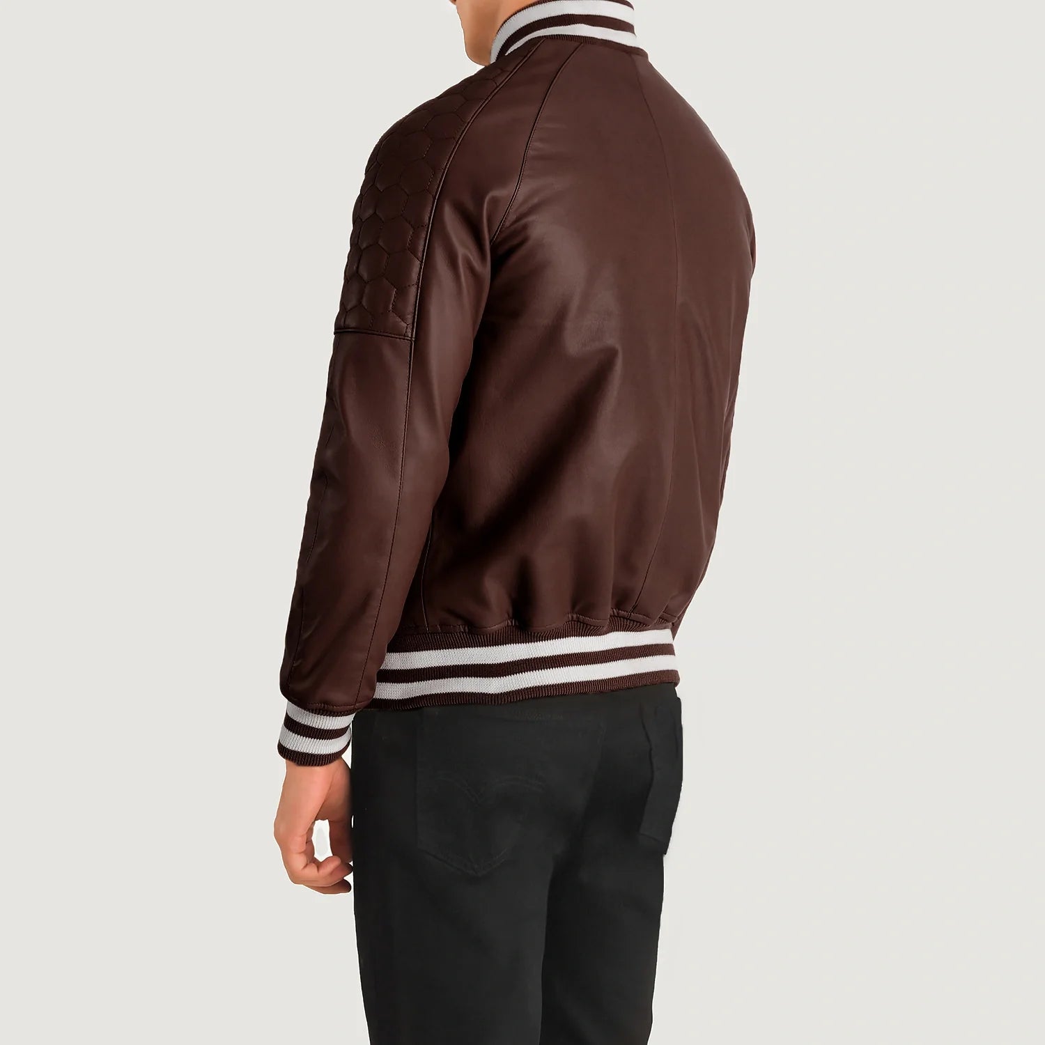 Varsity jacket maroon store