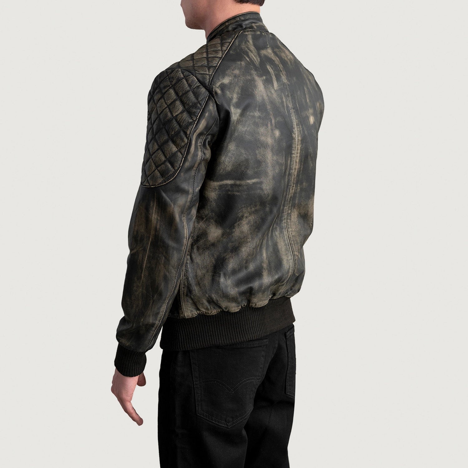 Reversible bomber jacket men top