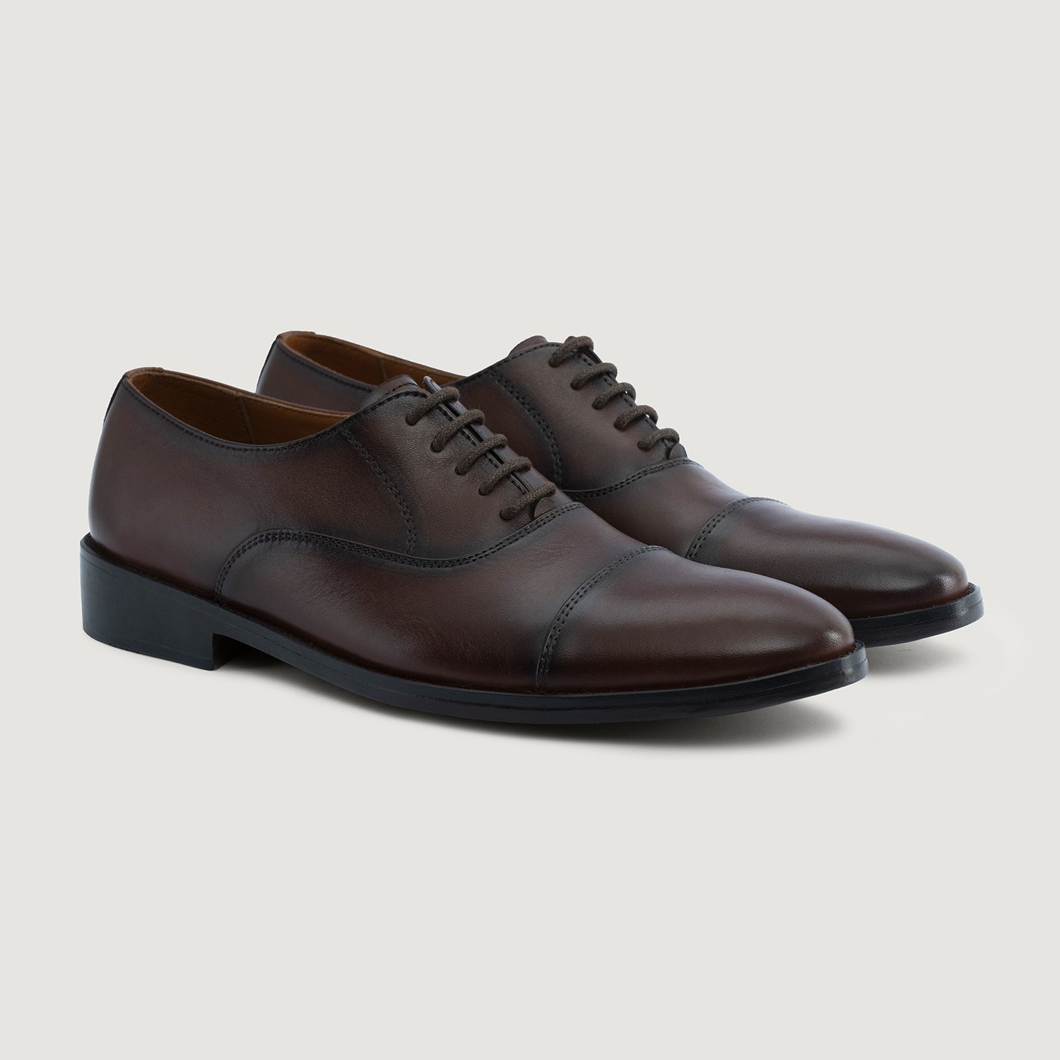 Dirk Brogues Derby Brown Leather Shoes For Men - The Jacket Maker Dirk Brogues Derby Brown Leather Shoes For Men - The Jacket Maker