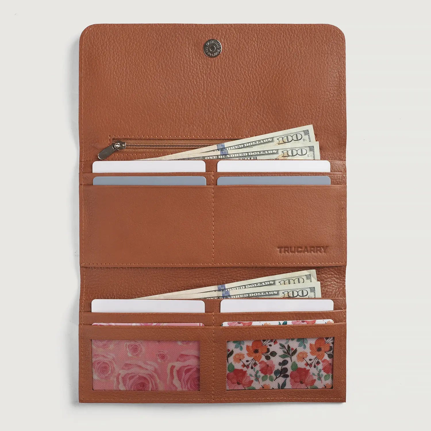 Taylor Brown Leather Continental Wallet