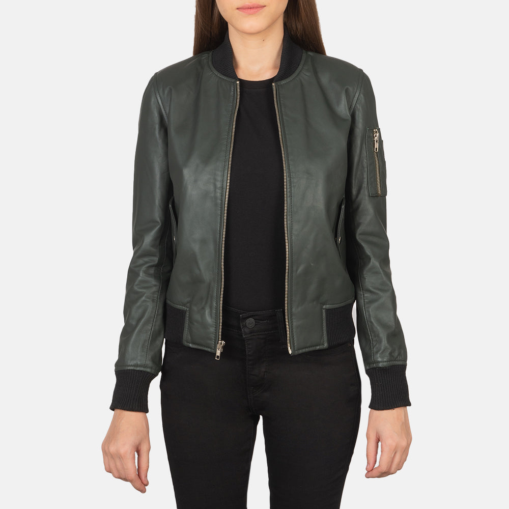Womens leather aviator jackets uk on sale
