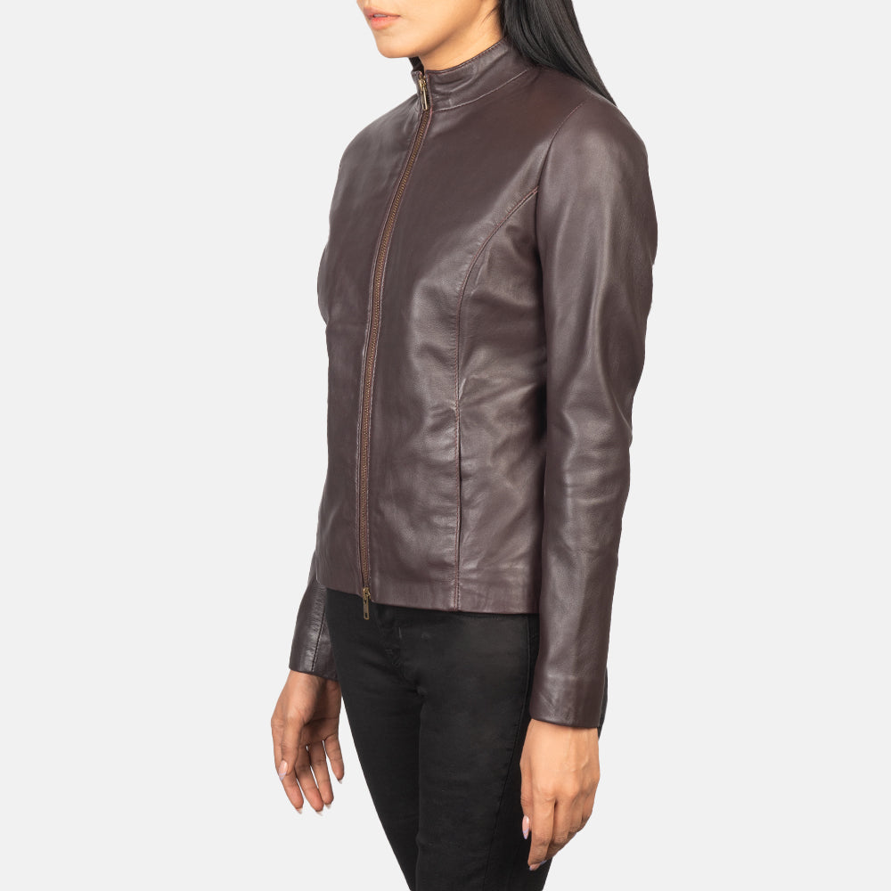 Womens leather scuba jacket 2025