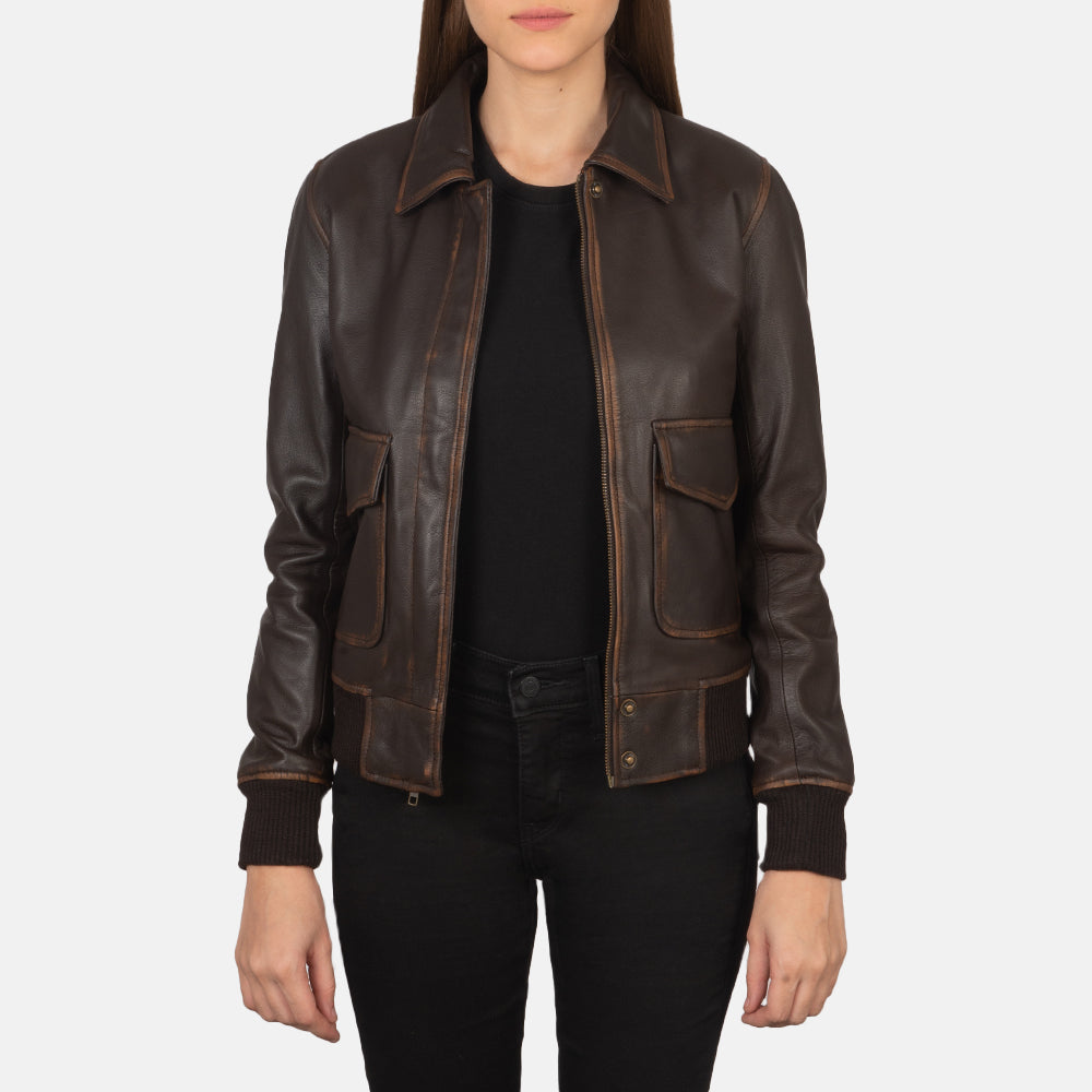 Leather jacket womens uk top