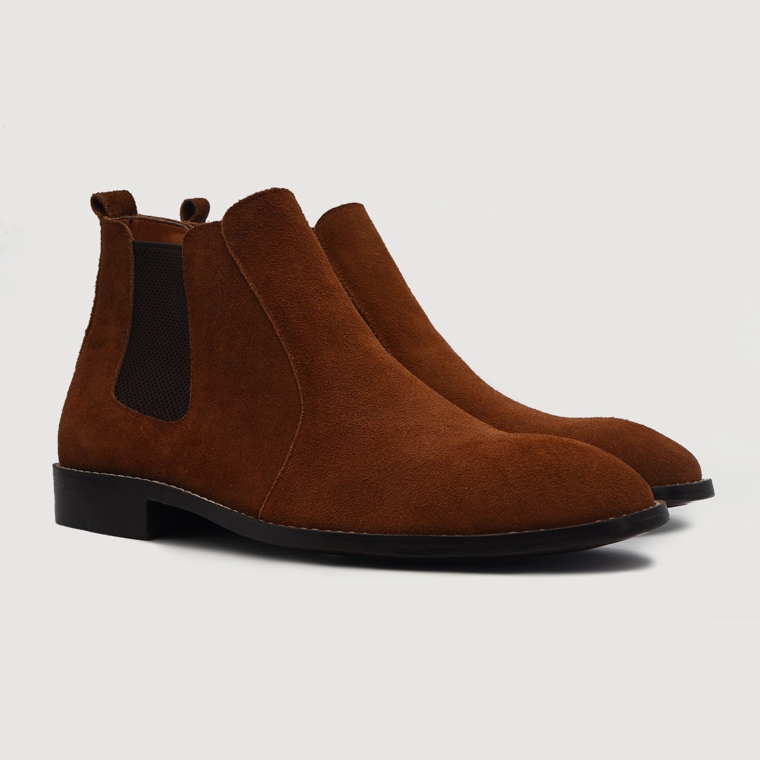 Clarkson Chelsea Brown Suede Leather Boots For Men The Jacket Maker