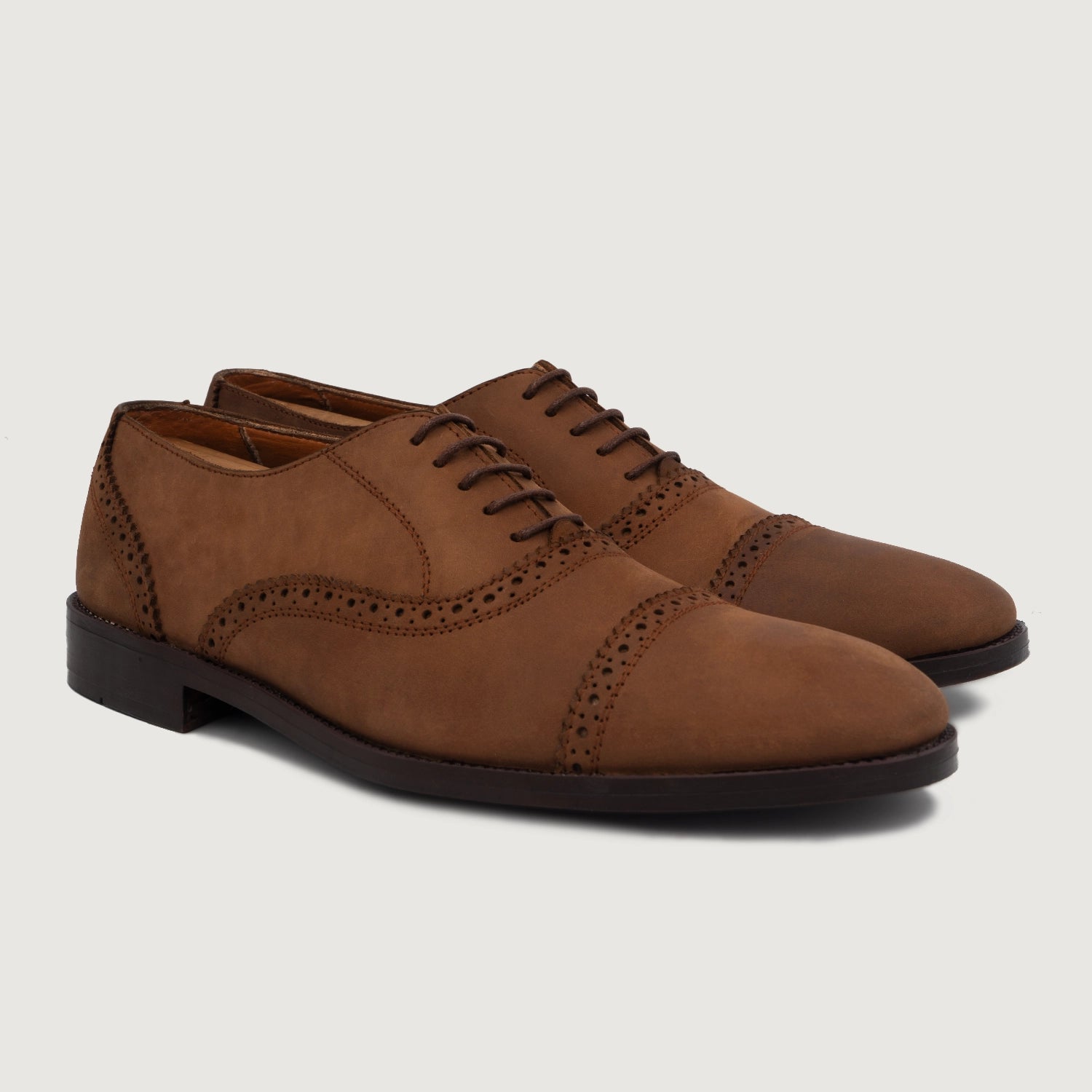 Buy Handmade Leather Oxford Shoes For Men 100 Real Leather The Jacket Maker