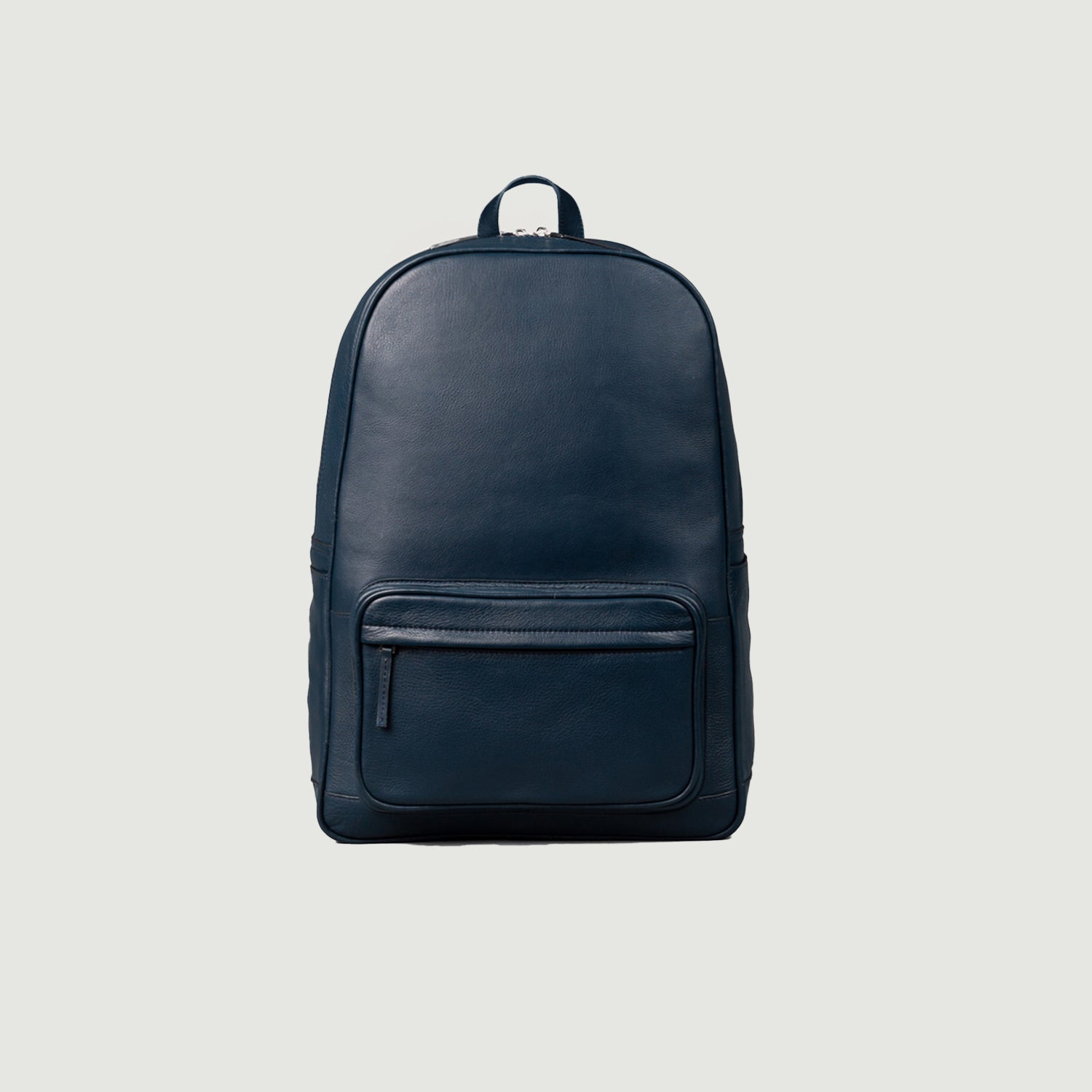 The Philos Midnight Blue Leather Backpack For Men & Women