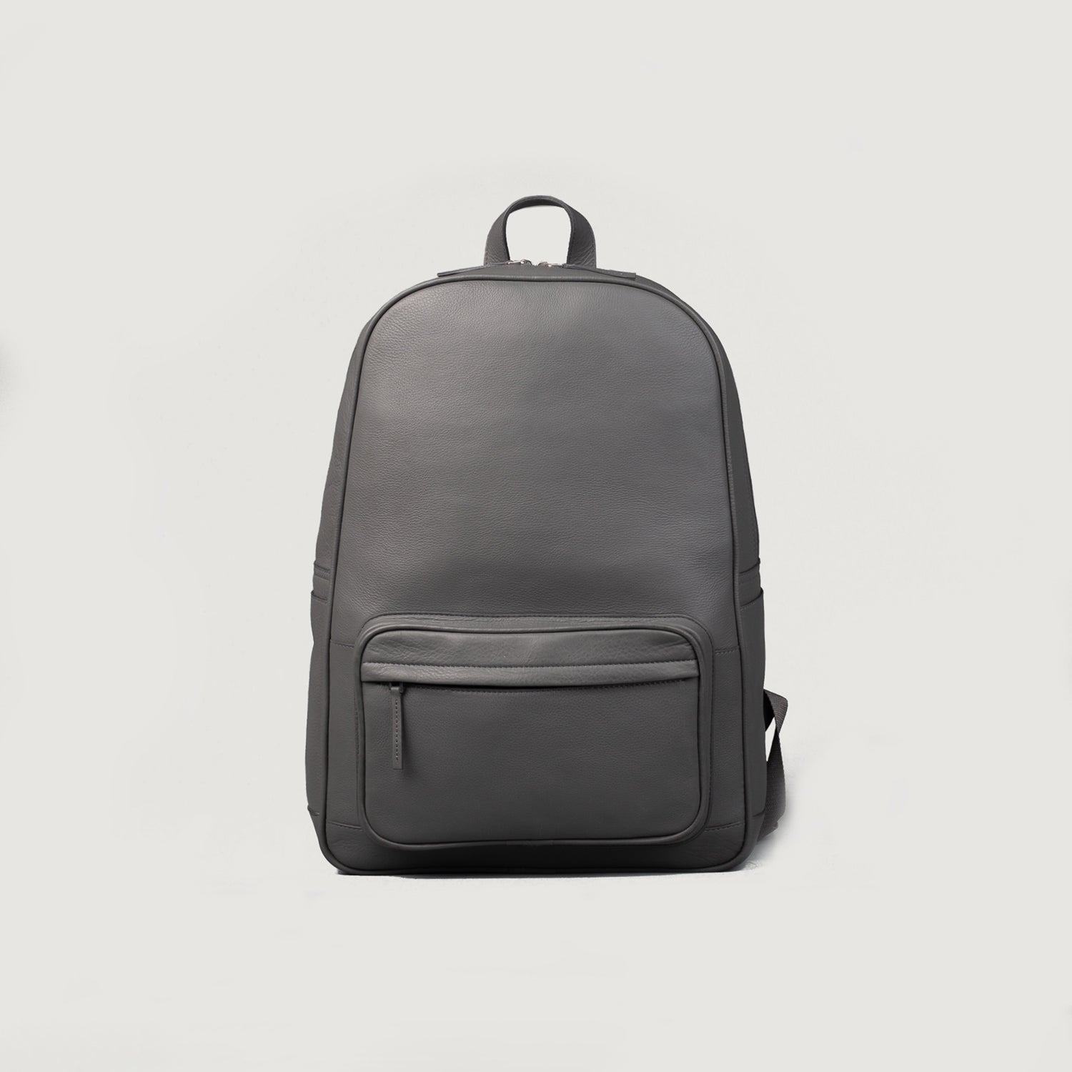 The Philos Grey Leather Backpack For Men Women The Jacket Maker