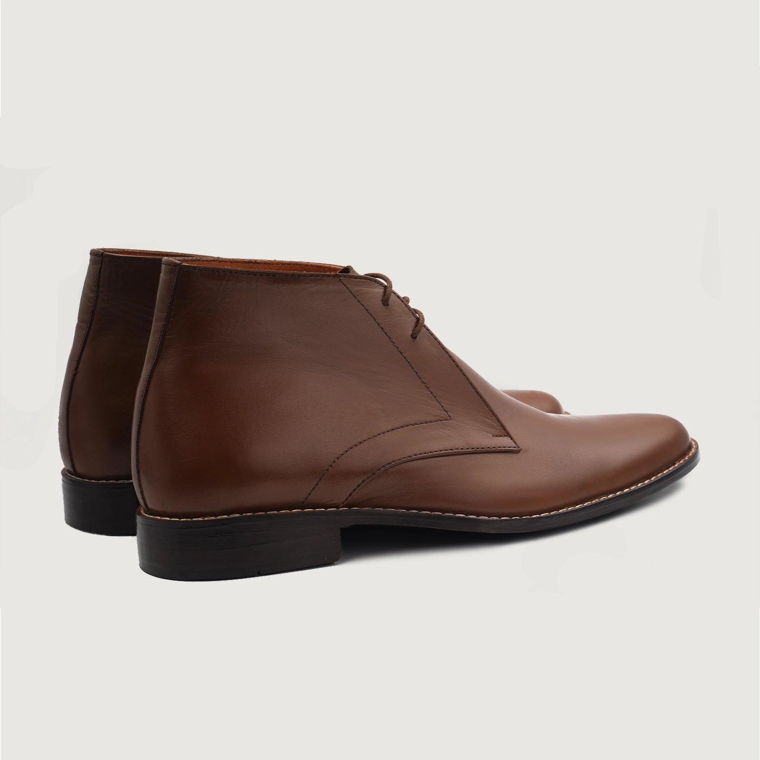 Mens soft leather chukka boots sales