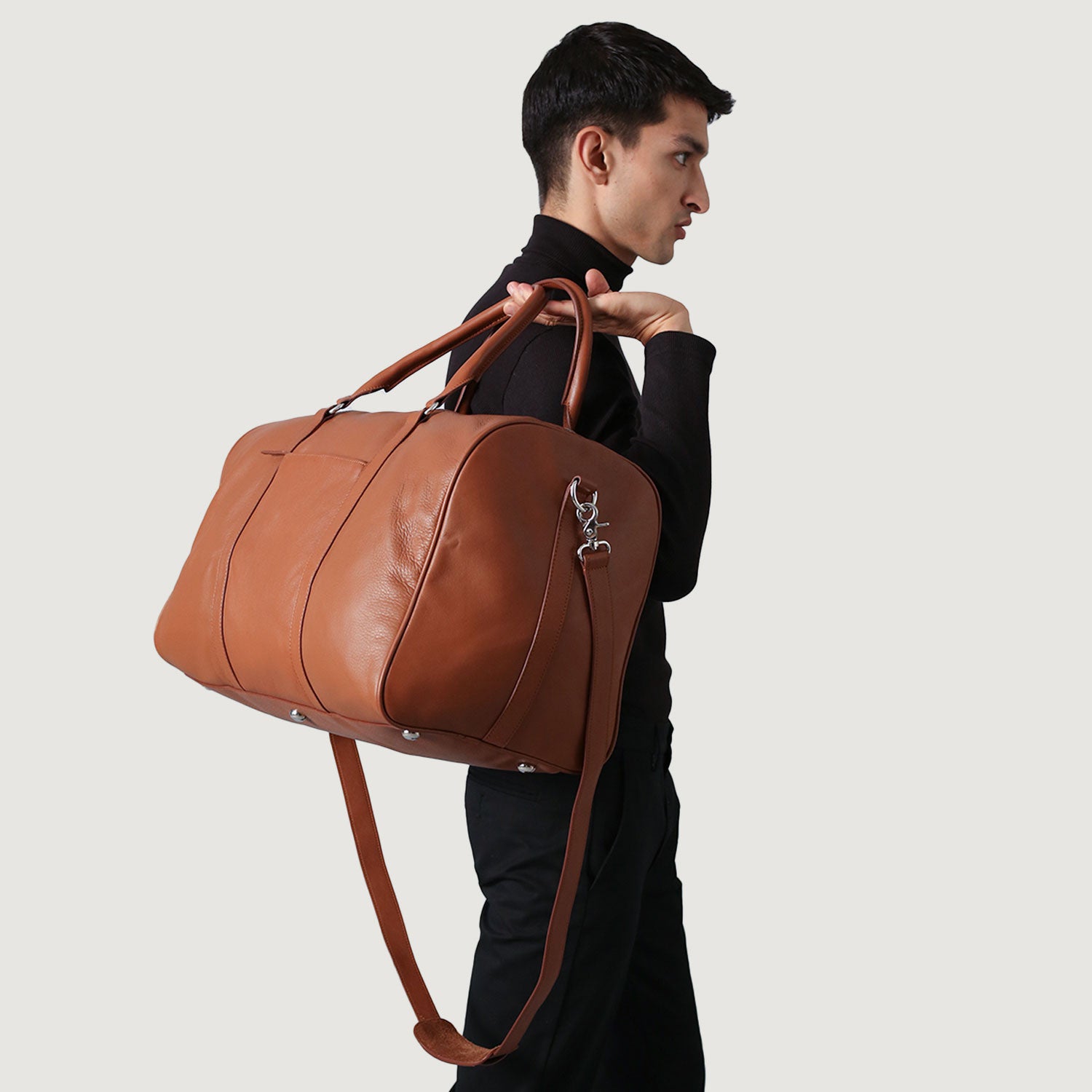 Cheap leather duffle bag shop