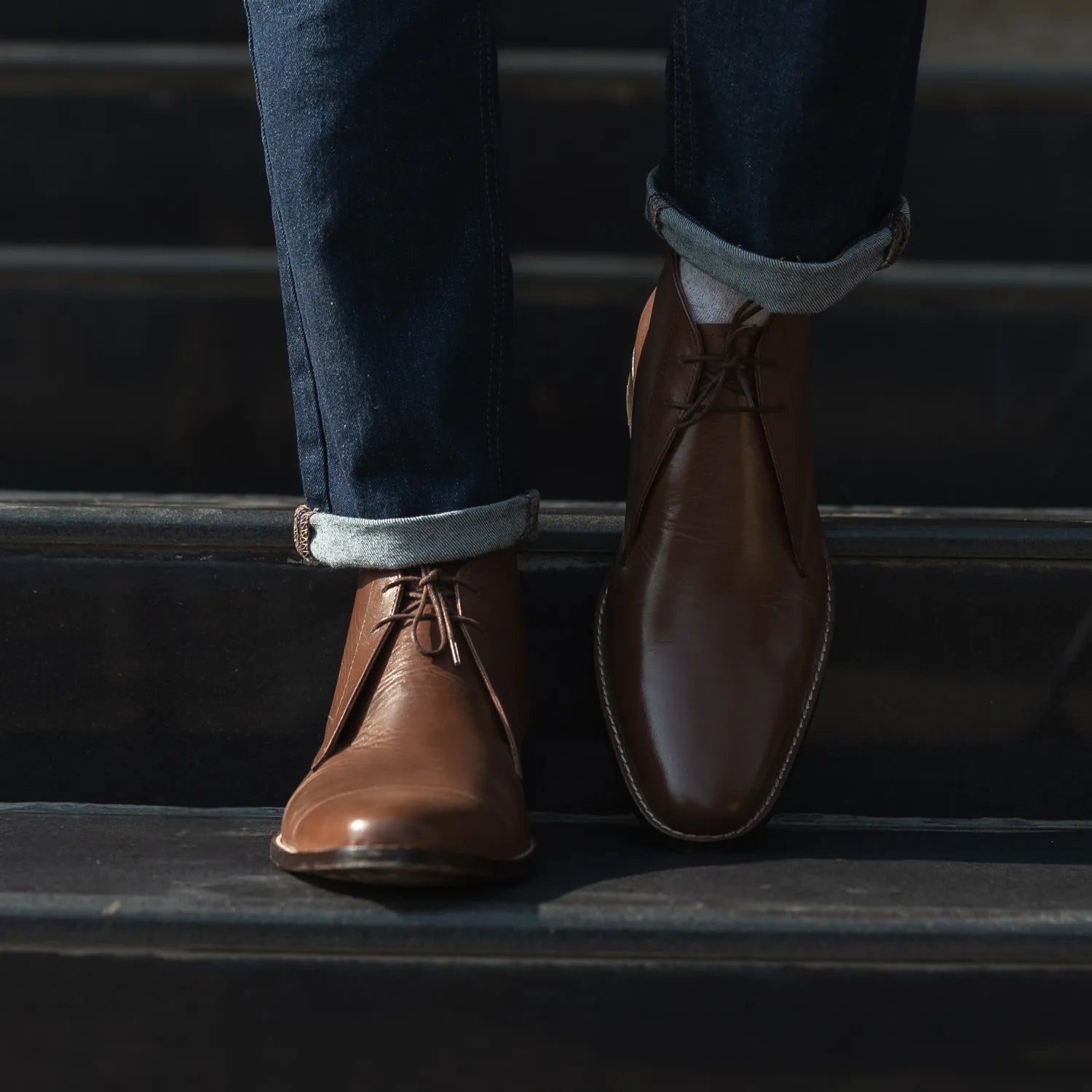 Corry Chukka Brown Leather Boots For Men The Jacket Maker