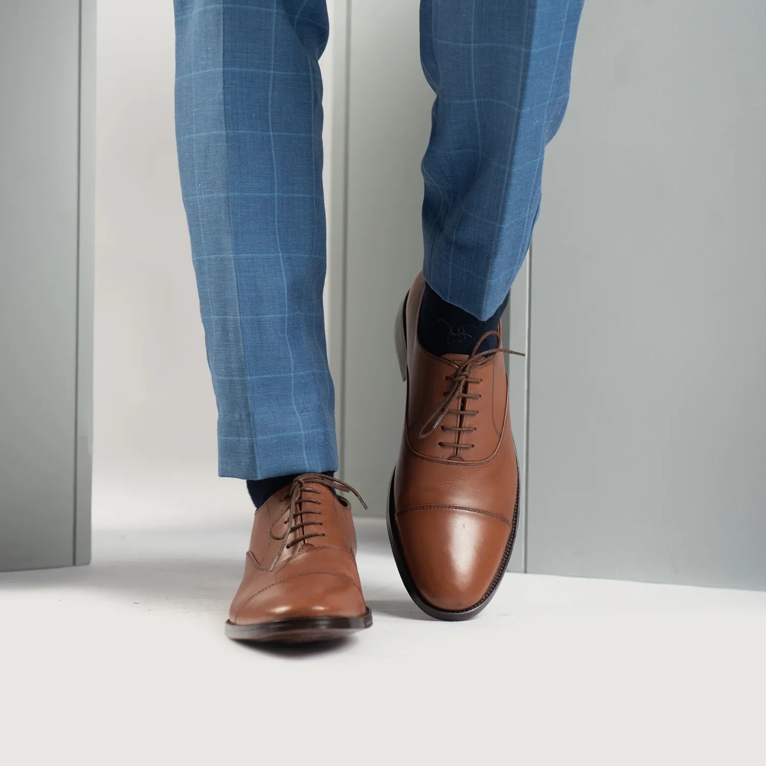 Professor Oxford Tan Leather Shoes For Men The Jacket Maker