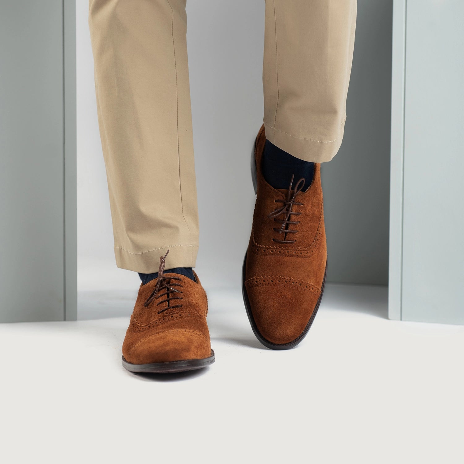 Mens tan suede oxford shoes online