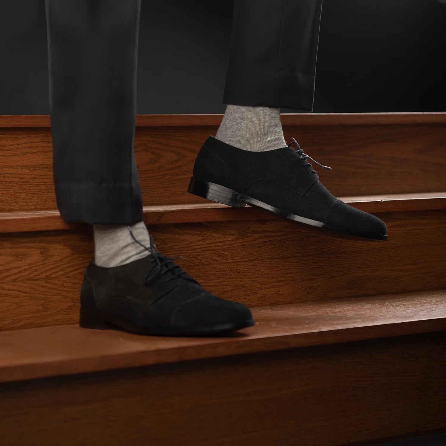 Mens black suede brogues uk top
