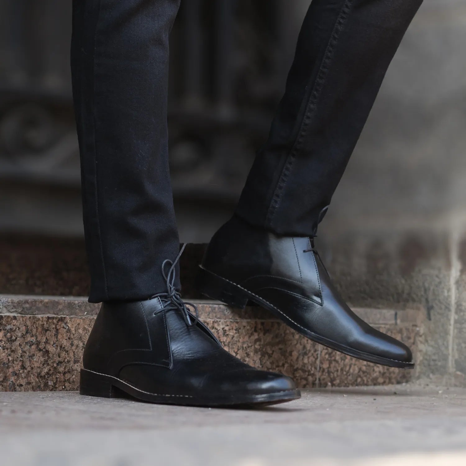 Mens black chukka boots uk online