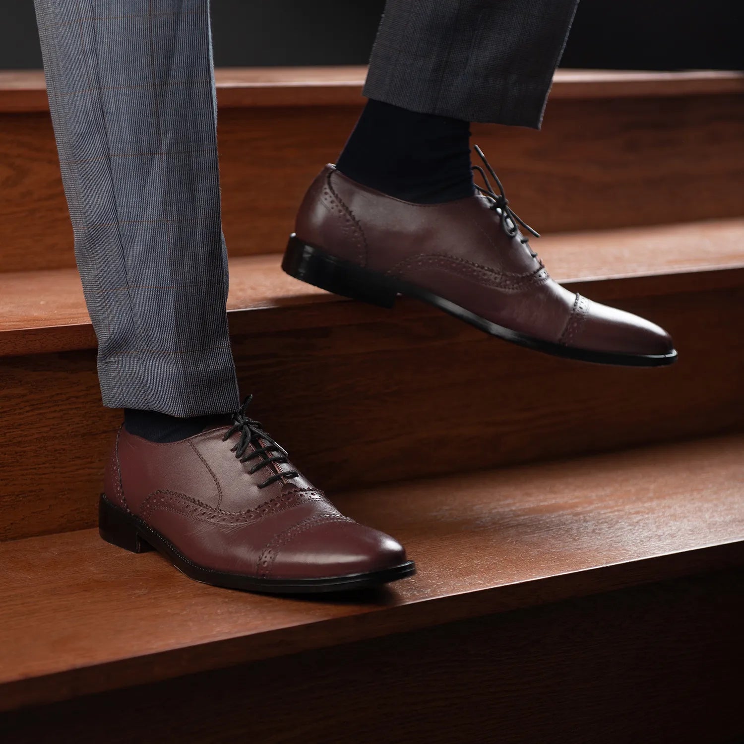 Maroon brogues discount