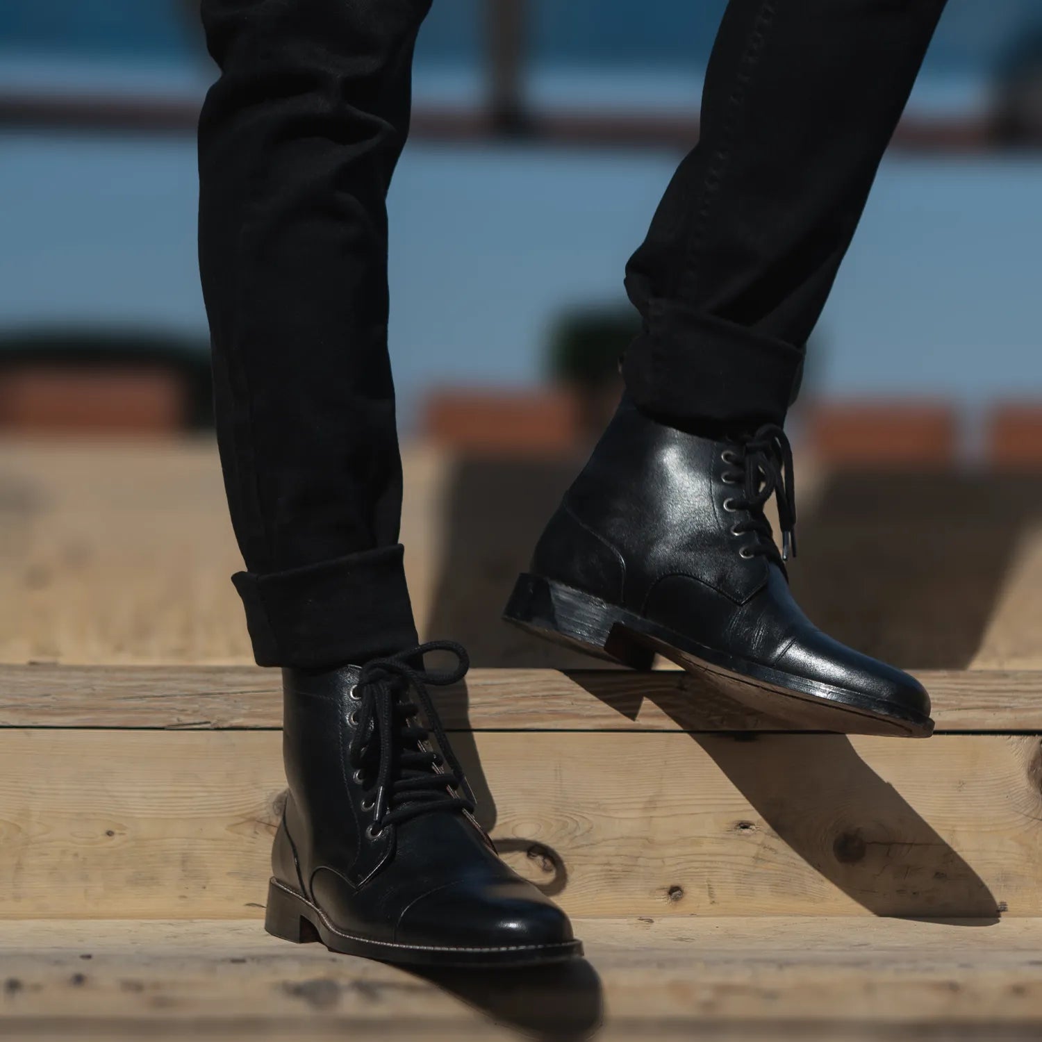 Black boots guys cheap