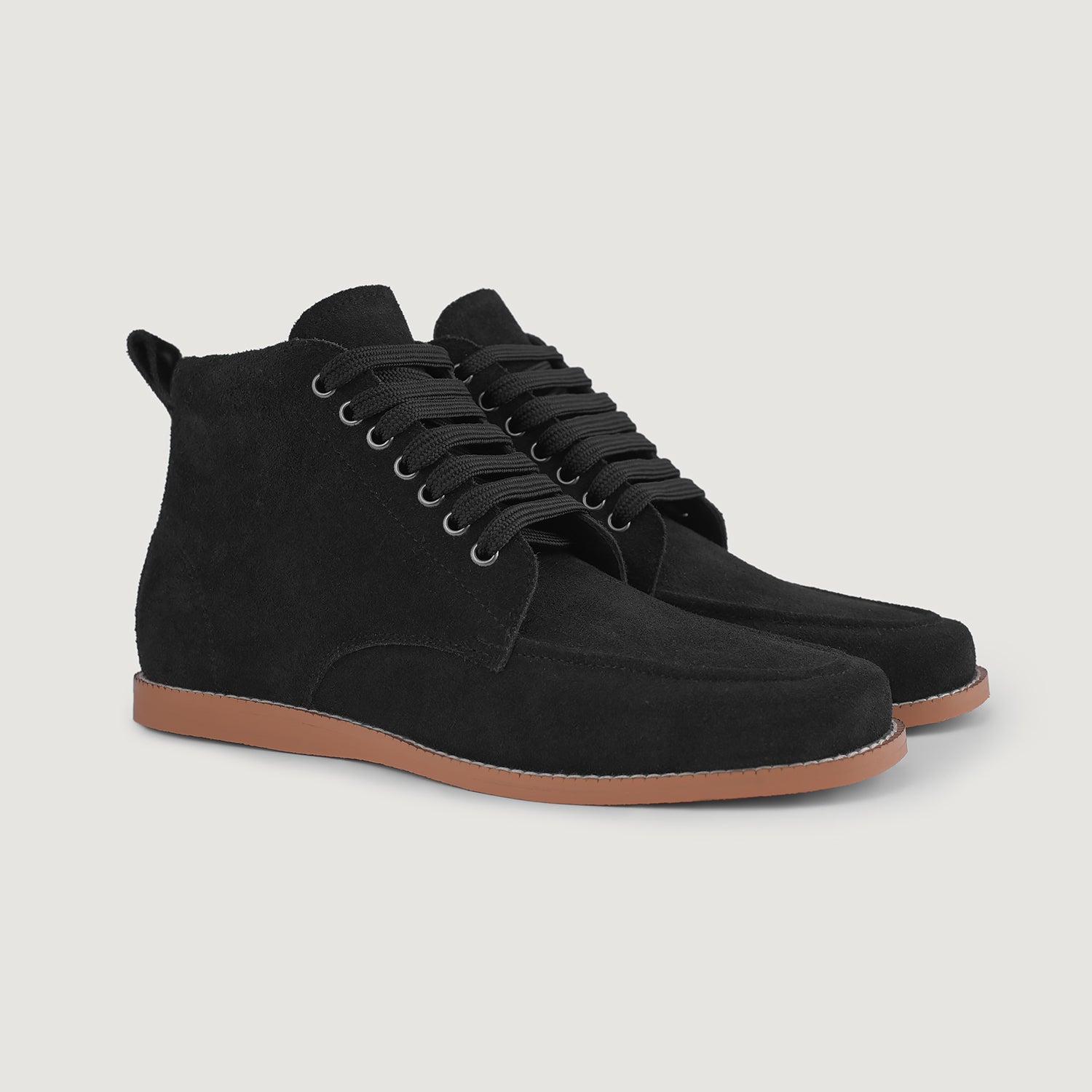 Bearman Moc Toe Black Suede Boots For Men The Jacket Maker