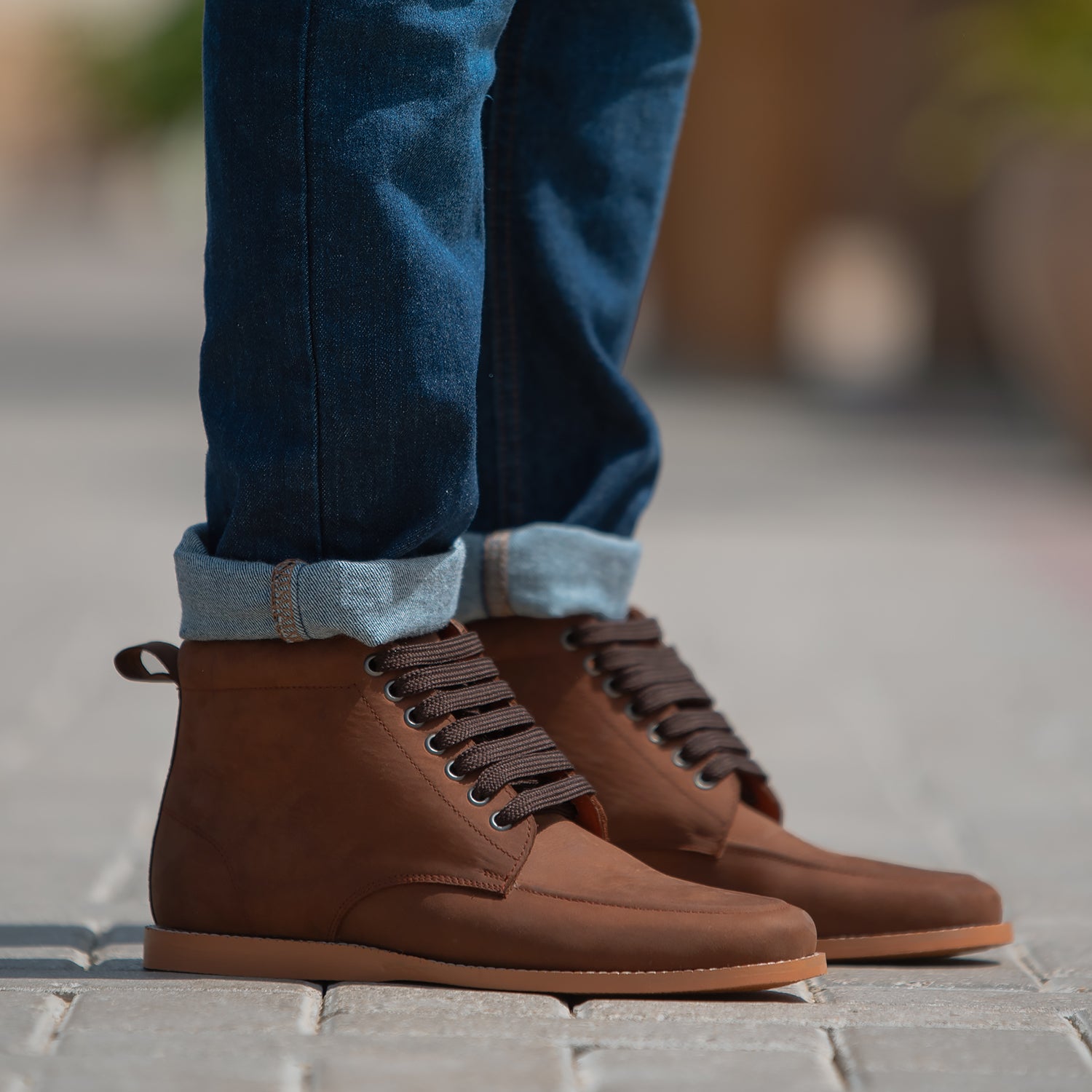 Men's pull up boots outlet